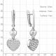 Серебряные серьги AQUAMARINE А400979А с фианитом