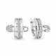 Серебряные серьги AQUAMARINE А401013А с фианитом