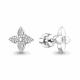 Серебряные серьги AQUAMARINE А401084А с фианитом
