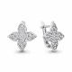 Серебряные серьги AQUAMARINE А401141А с фианитом