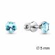 Серебряные серьги AQUAMARINE А4403702 с топазом