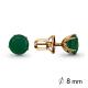 Серьги из золочёного серебра AQUAMARINE А4404009-п с агатом