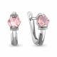 Серебряные серьги AQUAMARINE А45001190 с морганитом