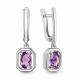 Серебряные серьги AQUAMARINE А45012104 с аметистом