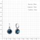 Серебряные серьги-трансформеры AQUAMARINE с Лондон топазом А45014793
