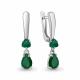 Серебряные серьги AQUAMARINE А45016609 с агатом