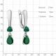 Серебряные серьги AQUAMARINE А45016609 с агатом