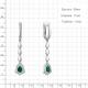 Серебряные серьги AQUAMARINE А45016809А с фианитом и агатом