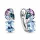 Серебряные серьги AQUAMARINE А450192512 с топазом