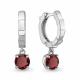 Серебряные серьги AQUAMARINE А45020103 с гранатом