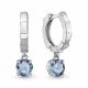 Серебряные серьги AQUAMARINE А45020105 с топазом