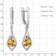 Серебряные серьги AQUAMARINE А45028506 с цитрином