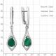Серебряные серьги AQUAMARINE А45028509 с агатом