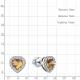Серебряные серьги AQUAMARINE А45029506А с фианитом и цитрином