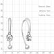 Серебряные серьги AQUAMARINE А450308 с фианитом