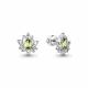 Серебряные серьги AQUAMARINE А45040407 с хризолитом