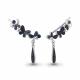 Серебряные серьги AQUAMARINE А46251Б с гидротермальным сапфиром