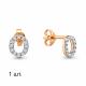 Серебряная одиночная серьга AQUAMARINE с фианитом А46561А-п