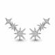 Серебряные серьги AQUAMARINE А46992А с фианитом