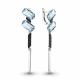 Серебряные серьги AQUAMARINE А4702288Ч с турмалином и ювелирным кристаллом