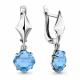 Серебряные серьги AQUAMARINE А4707388 с турмалином