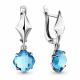Серебряные серьги AQUAMARINE А4707392 с топазом