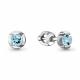 Серебряные серьги AQUAMARINE А4715502 с топазом