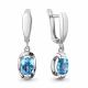 Серебряные серьги AQUAMARINE А4717305 с топазом
