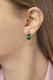 Серьги из золочёного серебра AQUAMARINE А4721809-п с агатом