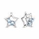 Серебряные серьги AQUAMARINE А4733305 с топазом