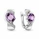 Серебряные серьги AQUAMARINE А4741404А