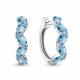 Серебряные серьги AQUAMARINE А4751505 с топазом