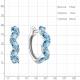 Серебряные серьги AQUAMARINE А4751505 с топазом