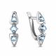 Серебряные серьги AQUAMARINE А4752605 с топазом