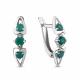 Серебряные серьги AQUAMARINE А4752609 с агатом