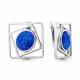Серебряные серьги AQUAMARINE А4756395 с опалом