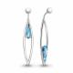 Серебряные серьги AQUAMARINE А4762192 с топазом