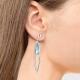 Серебряные серьги AQUAMARINE А4762192 с топазом