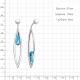 Серебряные серьги AQUAMARINE А4762192 с топазом