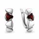 Серебряные серьги AQUAMARINE А4766503 с гранатом