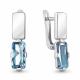 Серебряные серьги AQUAMARINE А4766888 с турмалином