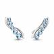 Серебряные серьги AQUAMARINE А4770305 с топазом