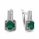 Серебряные серьги AQUAMARINE А4770709 с агатом