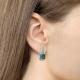 Серебряные серьги AQUAMARINE А4770709 с агатом