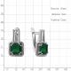 Серебряные серьги AQUAMARINE А4770709 с агатом