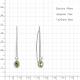 Серебряные серьги AQUAMARINE А4772407А с фианитом, хризолитом и жемчугом
