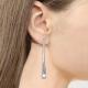 Серебряные серьги AQUAMARINE А4773005 с топазом