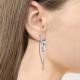 Серебряные серьги AQUAMARINE А4773205 с топазом