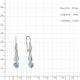 Серебряные серьги AQUAMARINE А4774305А с топазом и фианитом