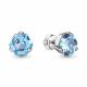 Серебряные серьги AQUAMARINE А4775092 с топазом